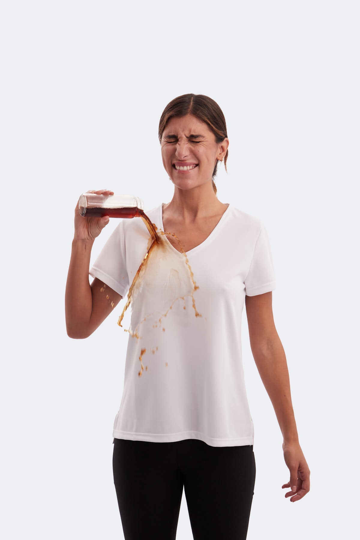 White V-neck T-shirt ∞