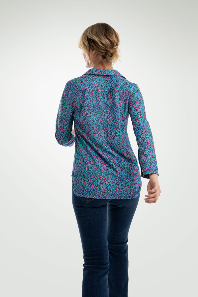 Women's bowling shirt iris ∞