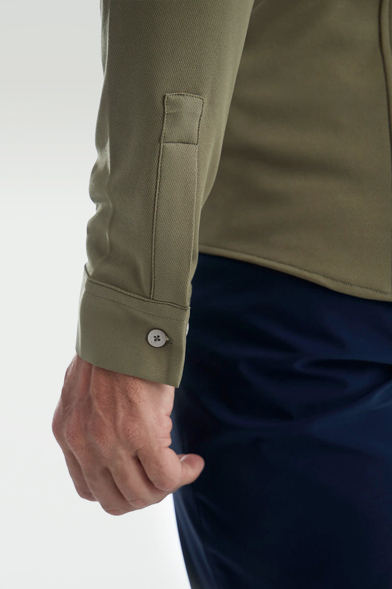 Men's casual malachite green shirt ∞
