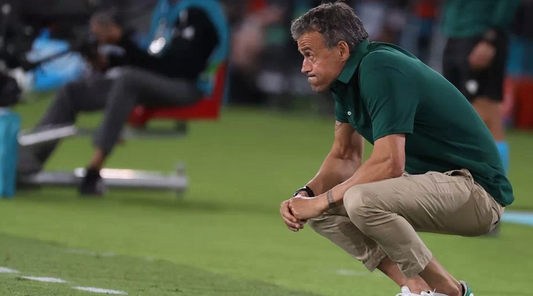 Luis Enrique sorprende en la Eurocopa con el polo verde de Sepiia y El Ganso