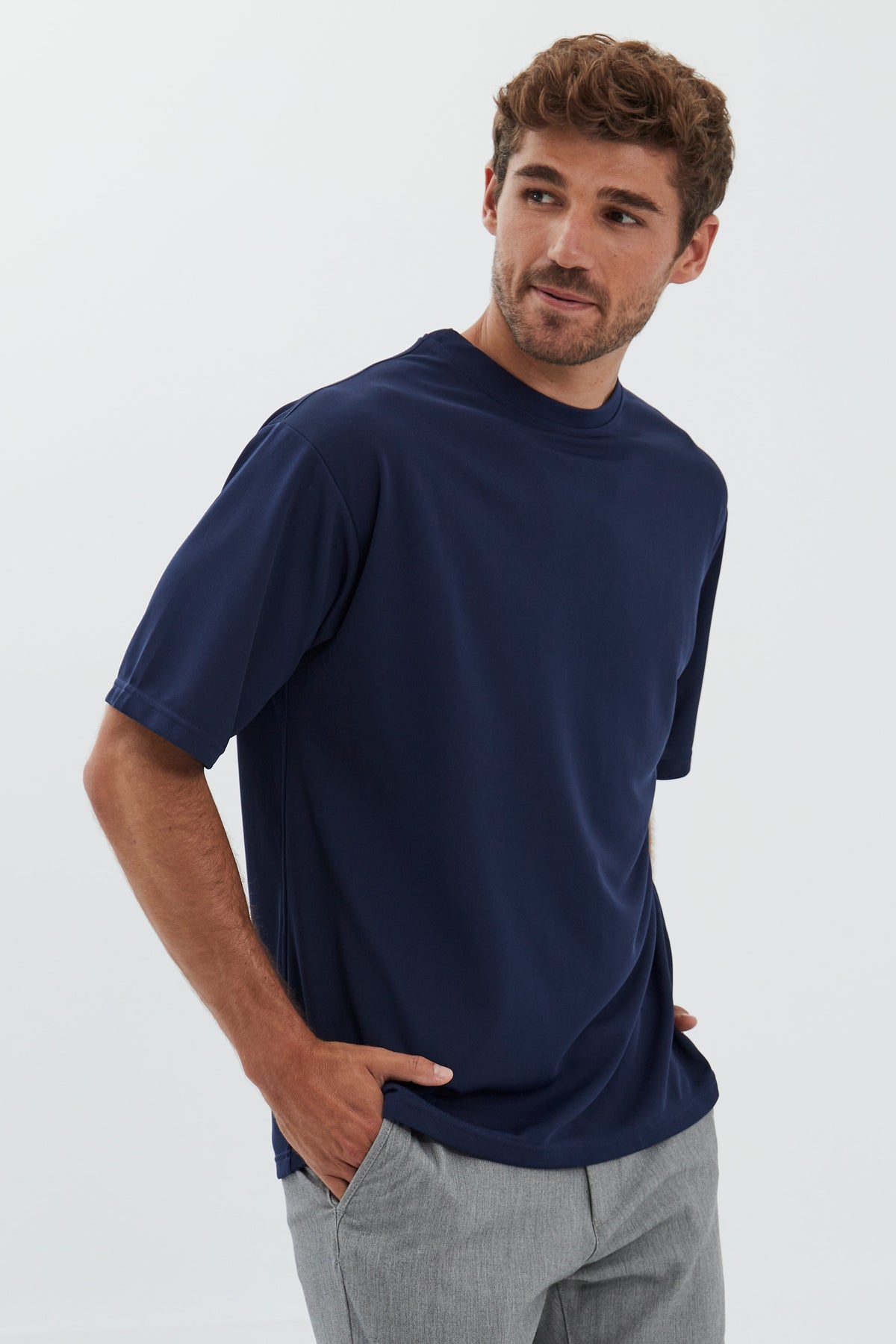 Navy blue oversized t-shirt ∞