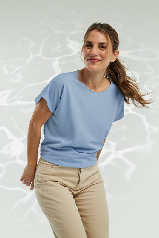 Blue mist kimono t-shirt ∞