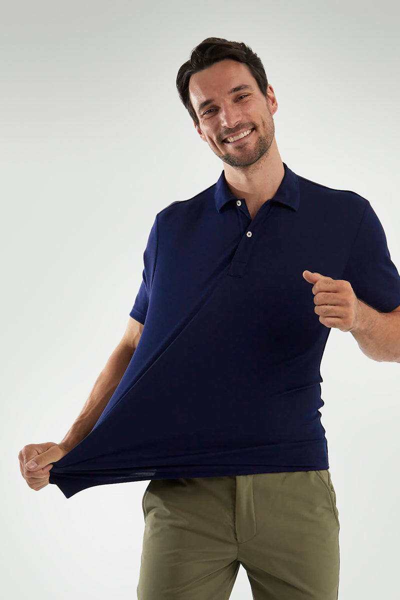 Polo azul marino ∞