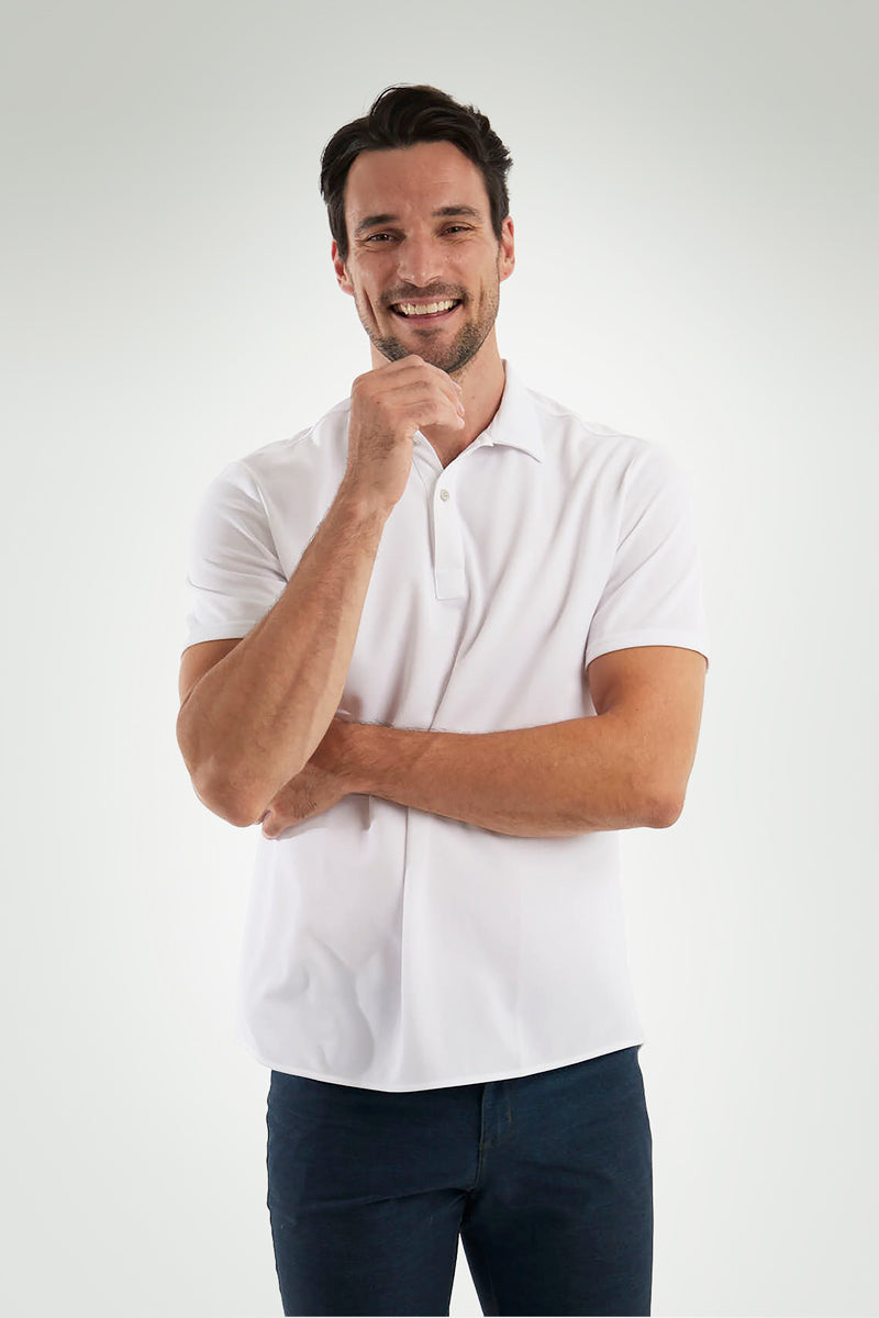 Polo blanco ∞