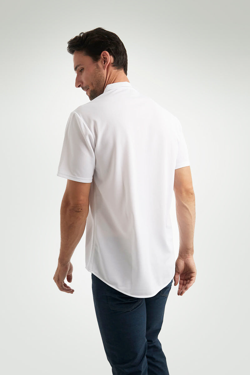 Polo blanco ∞