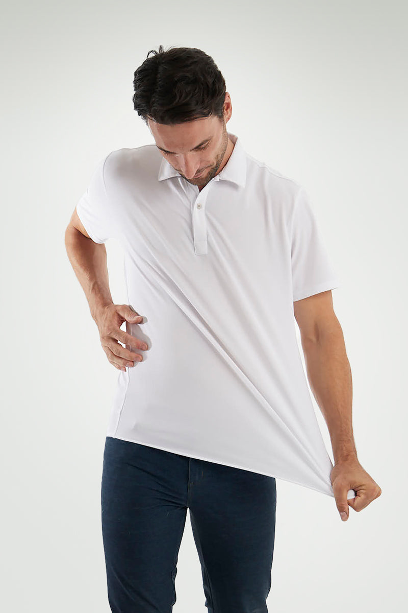 Polo blanco ∞
