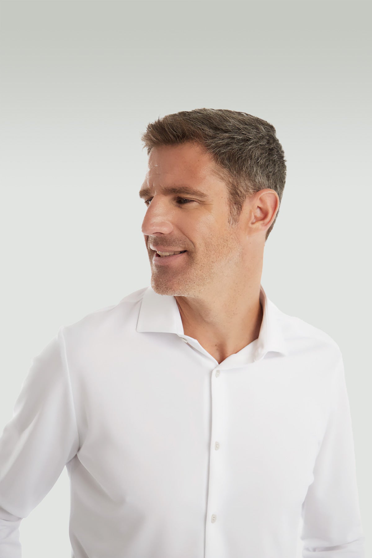 Regular fit white formal shirt ∞