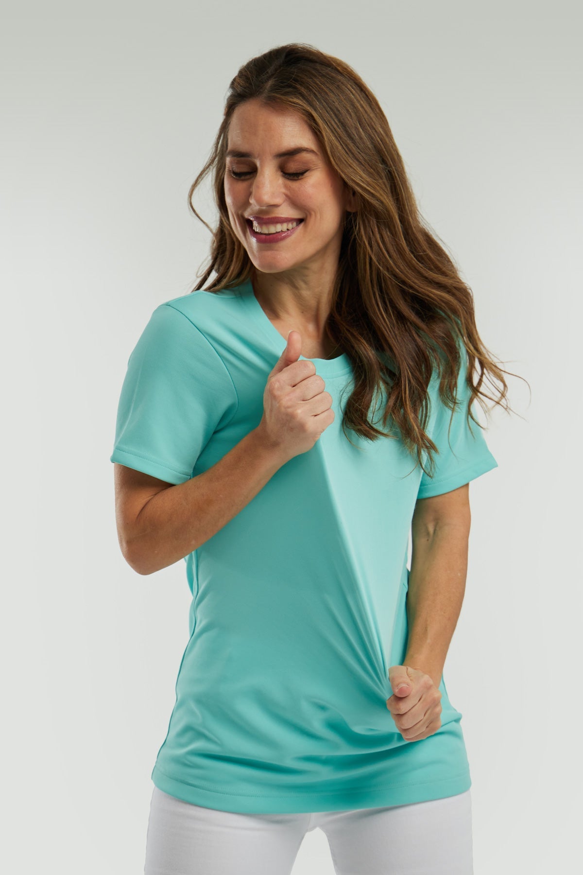 Basic aquamarine T-shirt ∞