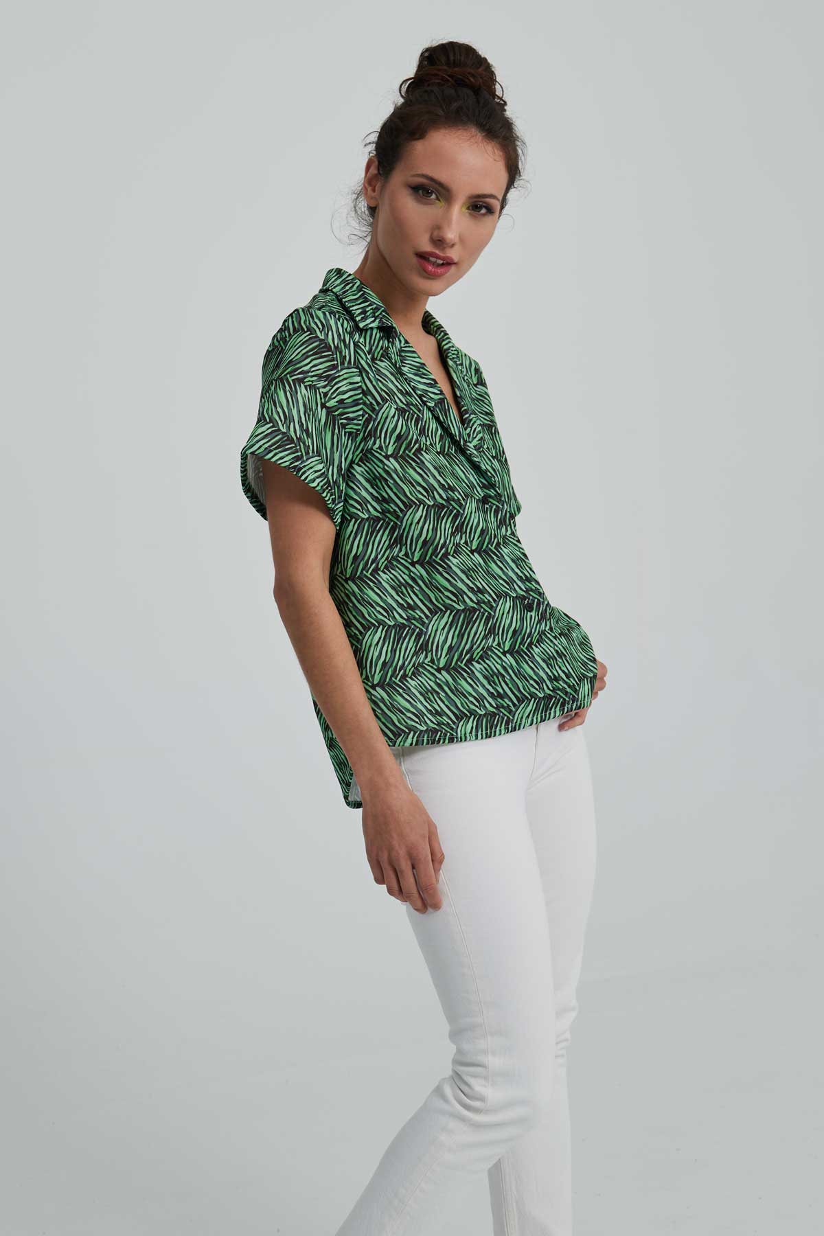 Tarifa bowling shirt, short sleeves