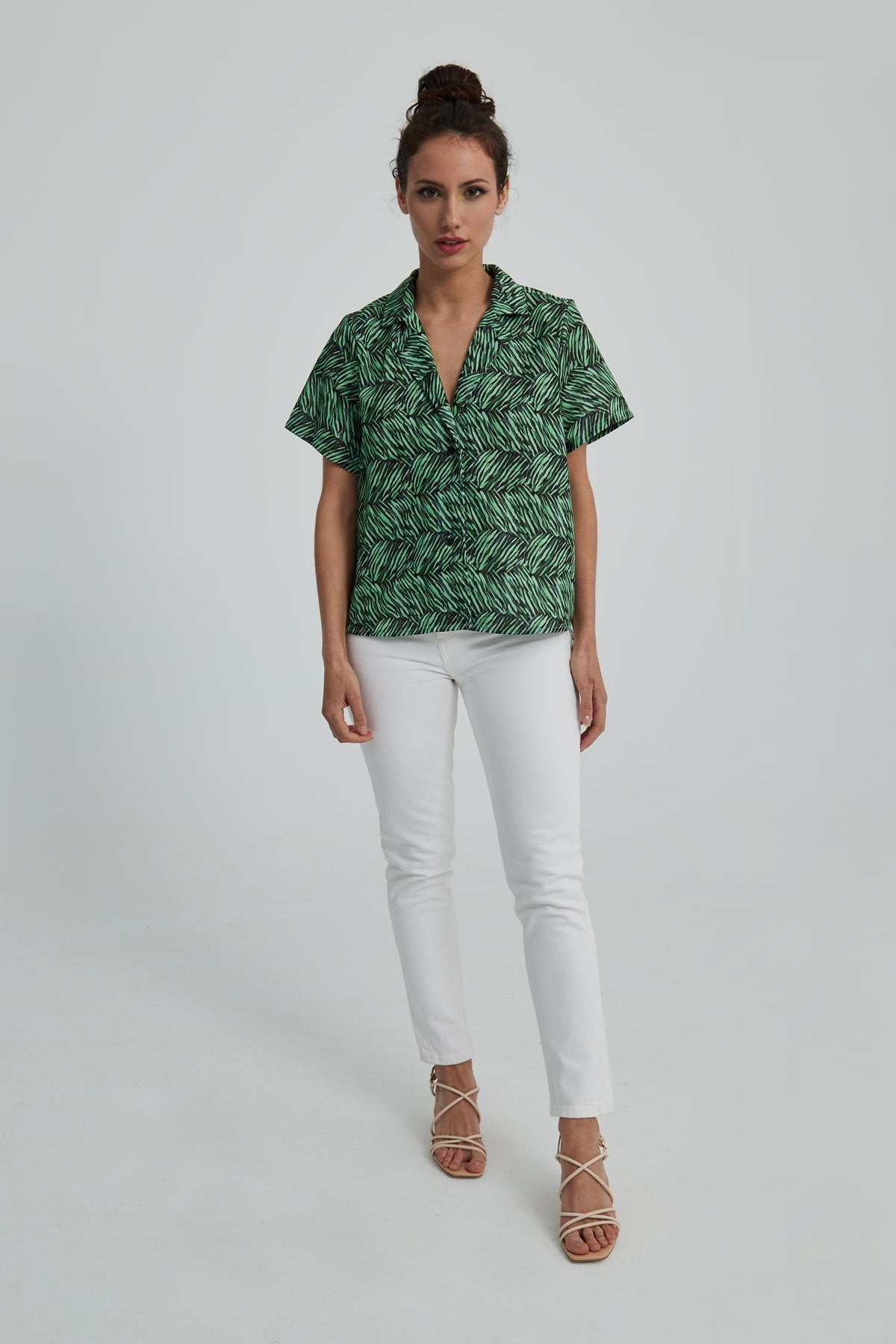 Tarifa bowling shirt, short sleeves
