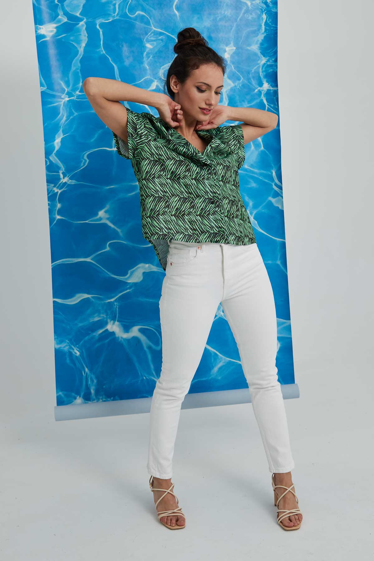 Tarifa bowling shirt, short sleeves