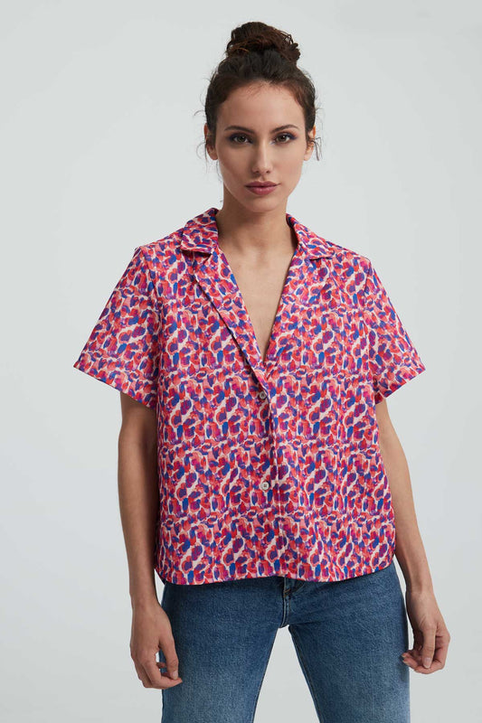 Verbena bowling shirt short sleeves
