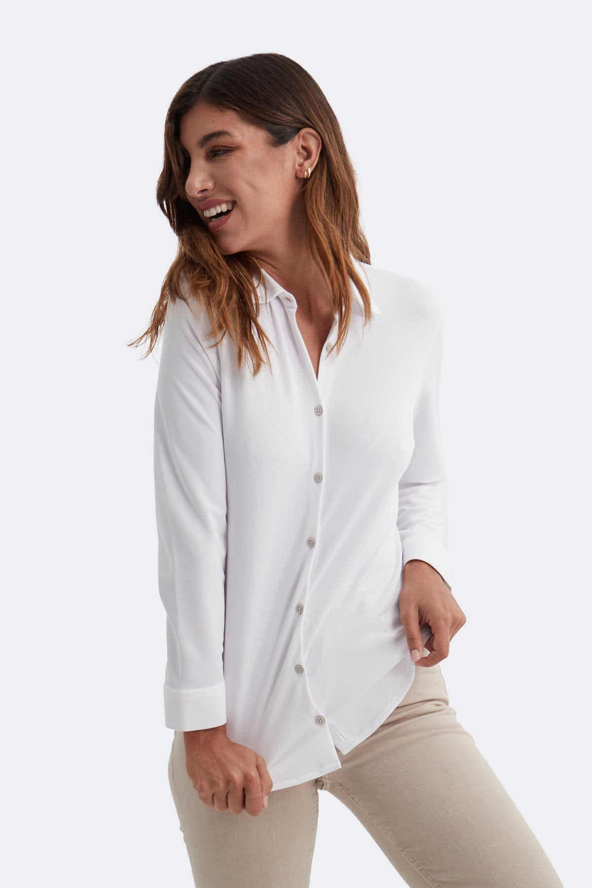 Slim fit white shirt ∞