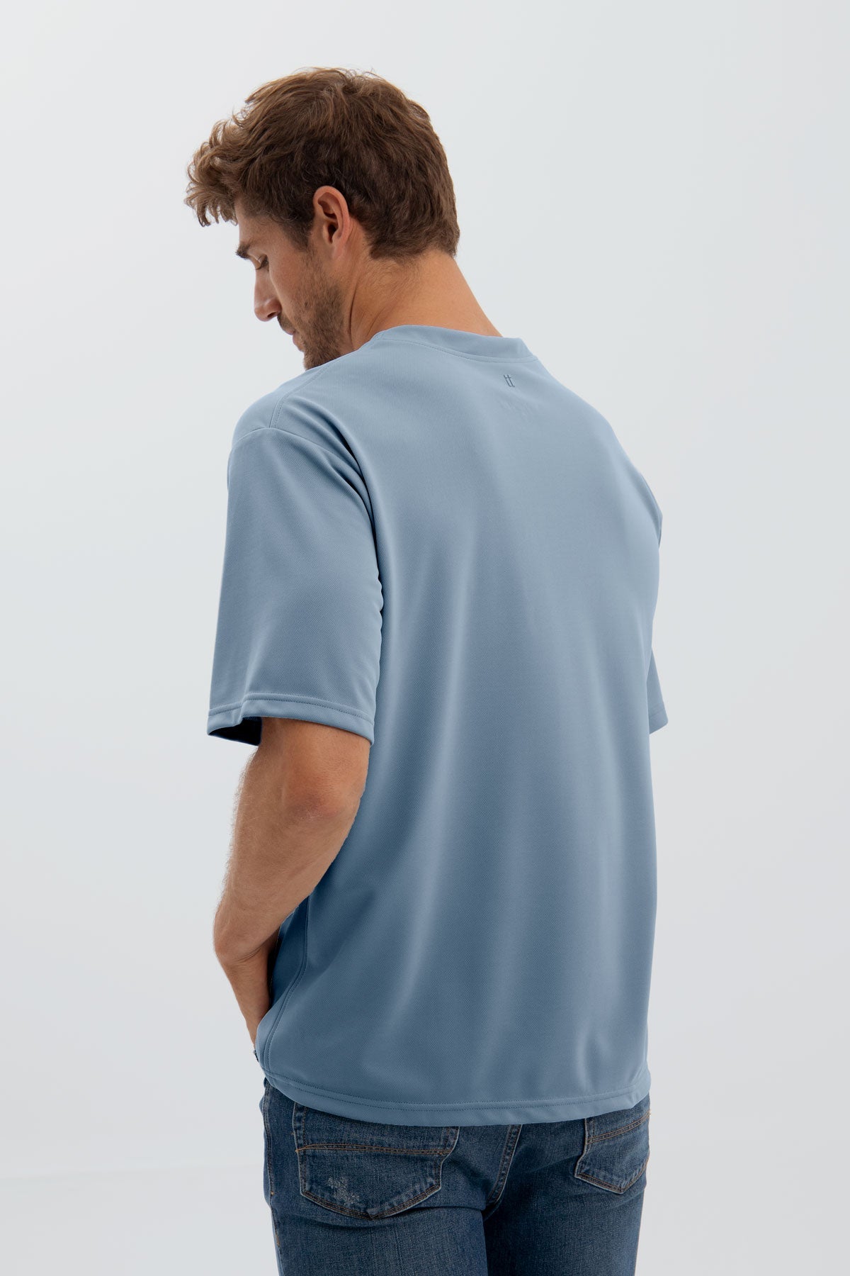 Oversized midnight blue T-shirt ∞