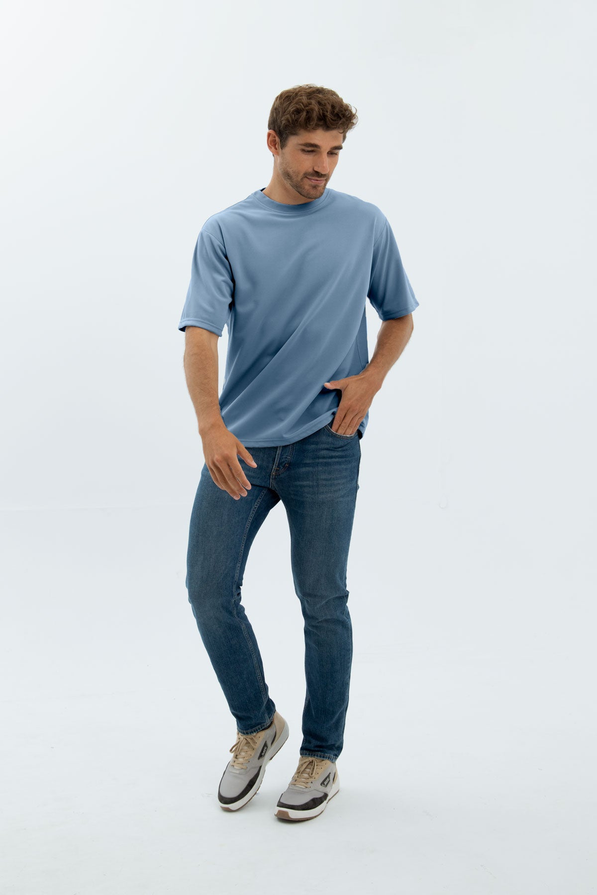 Oversized midnight blue T-shirt ∞