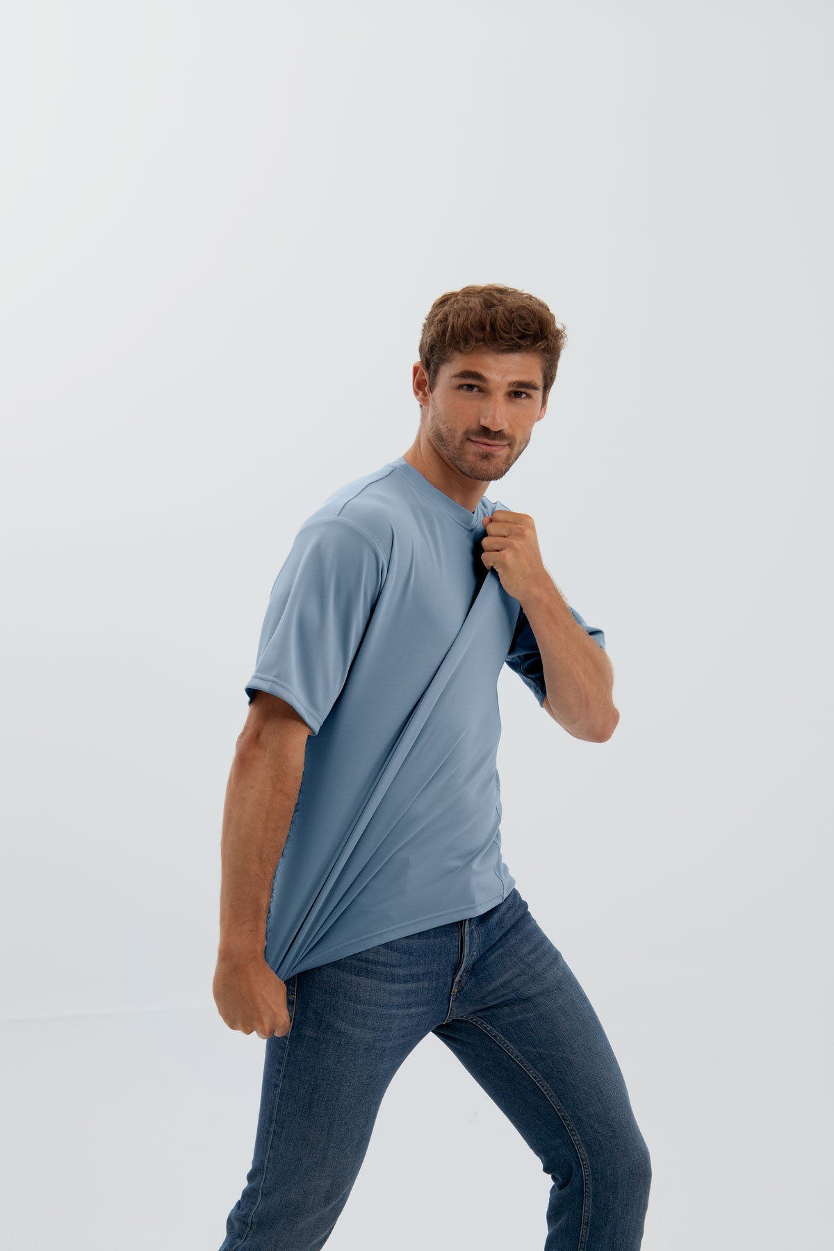 Oversized midnight blue T-shirt ∞