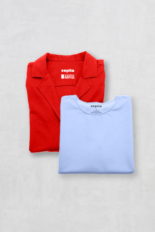 Pack Short sleeve shirt + T-shirt (women)