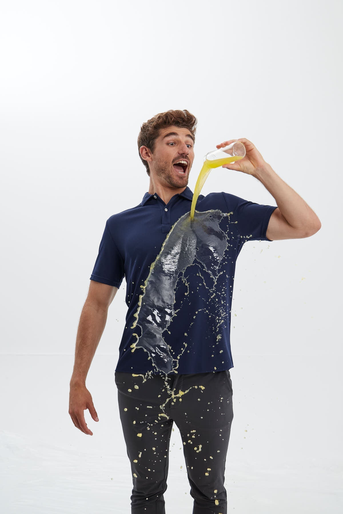 Polo azul marino ∞