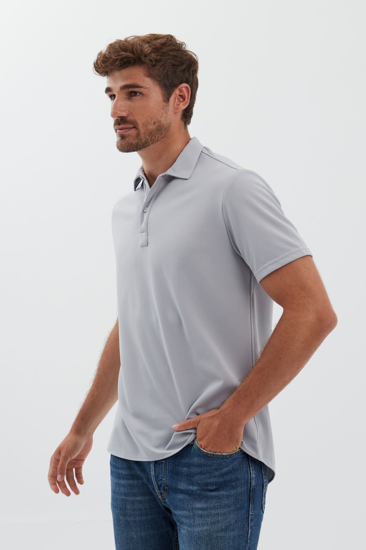 Polo gris bruma ∞