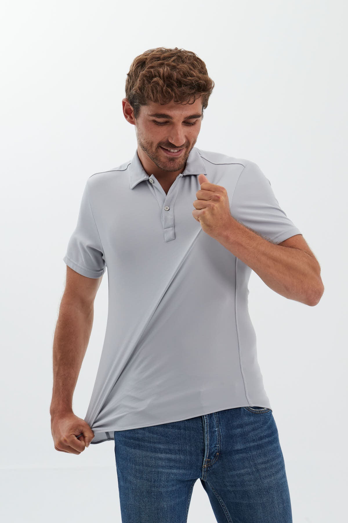 Polo gris bruma ∞