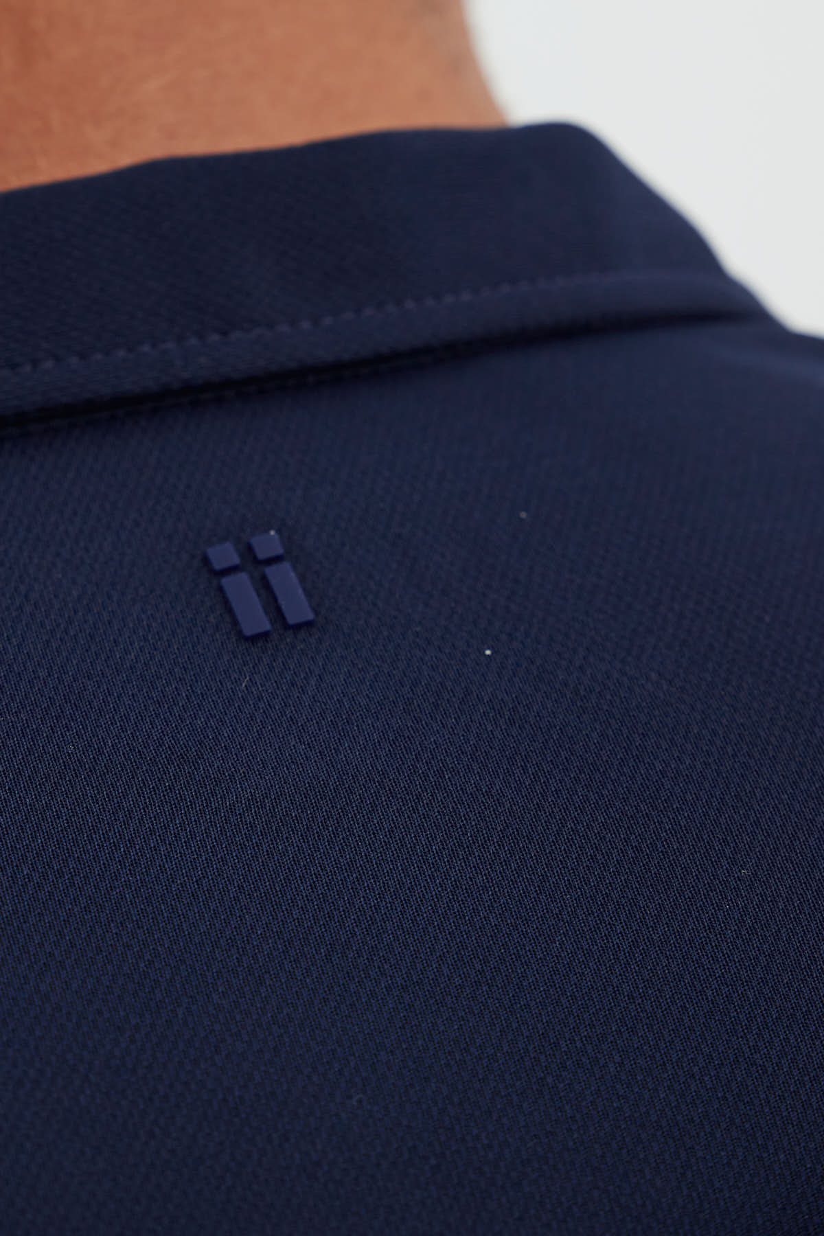 Polo azul marino de manga larga ∞
