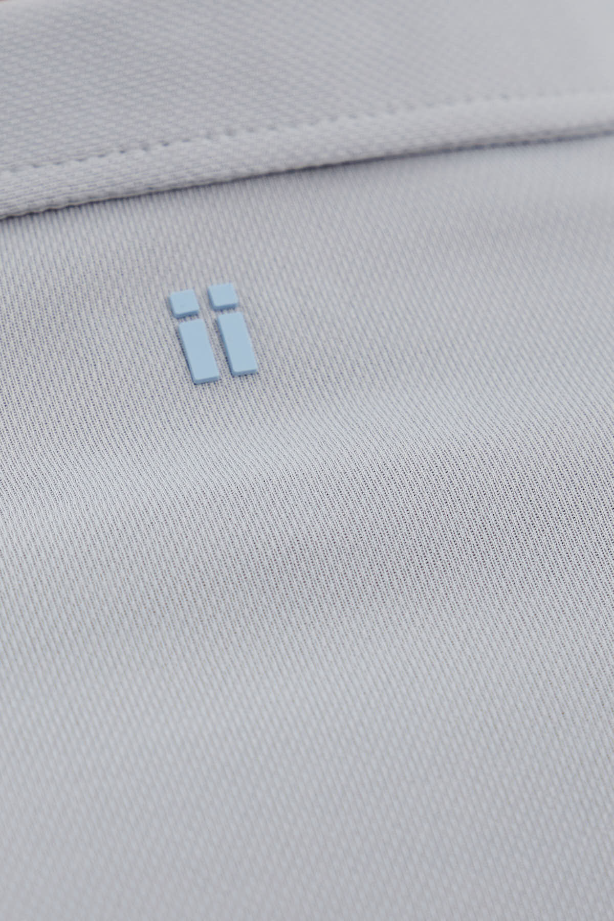 Polo gris bruma de manga larga ∞