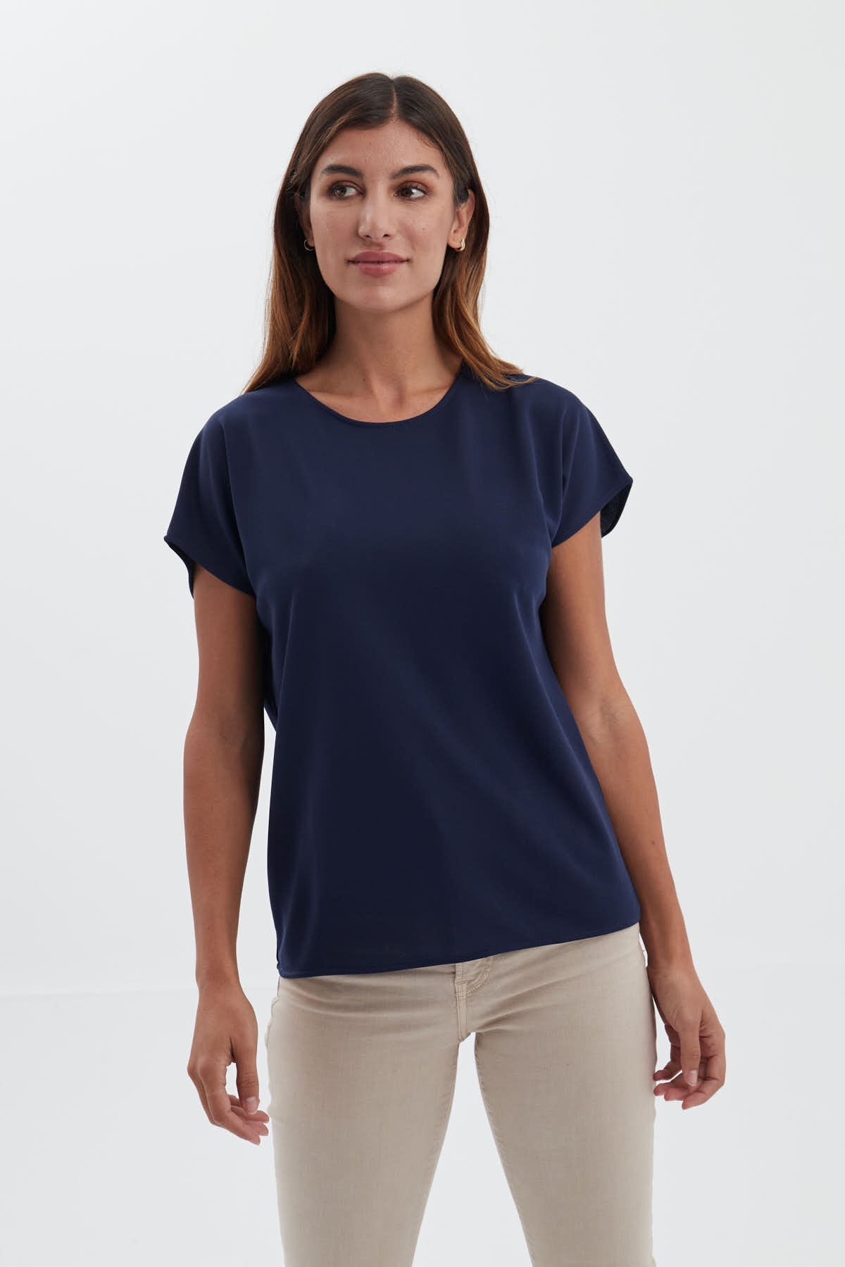 Navy blue kimono T-shirt ∞