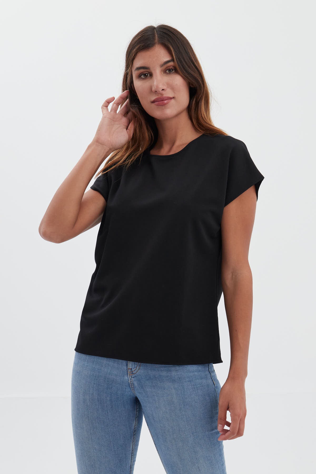 Black kimono t-shirt ∞