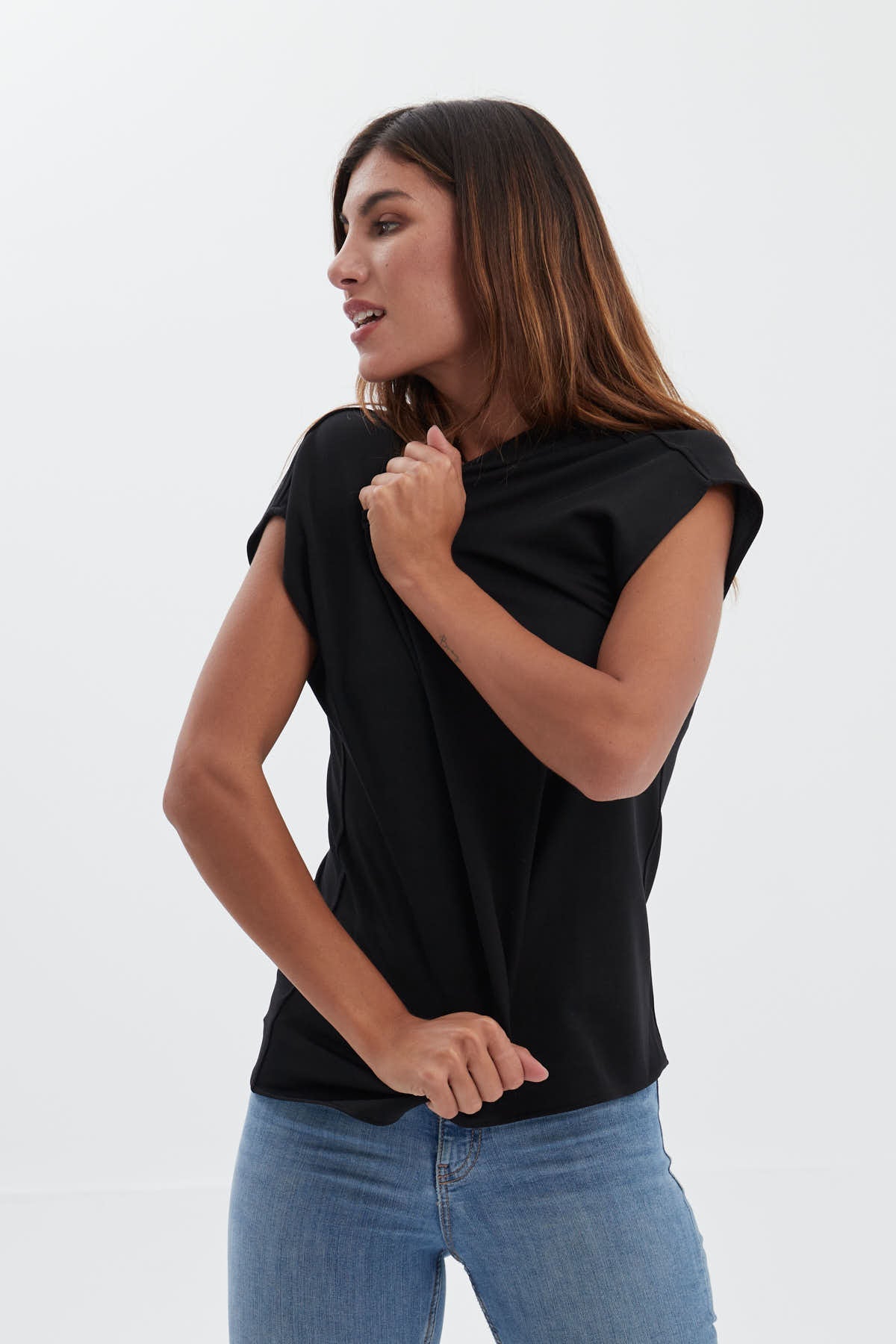 Black kimono t-shirt ∞