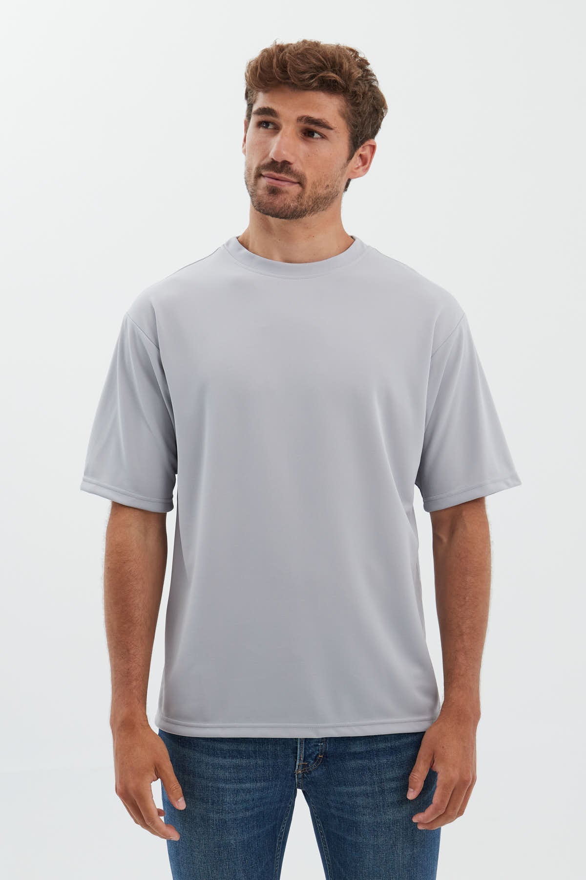 Misty grey oversized t-shirt ∞