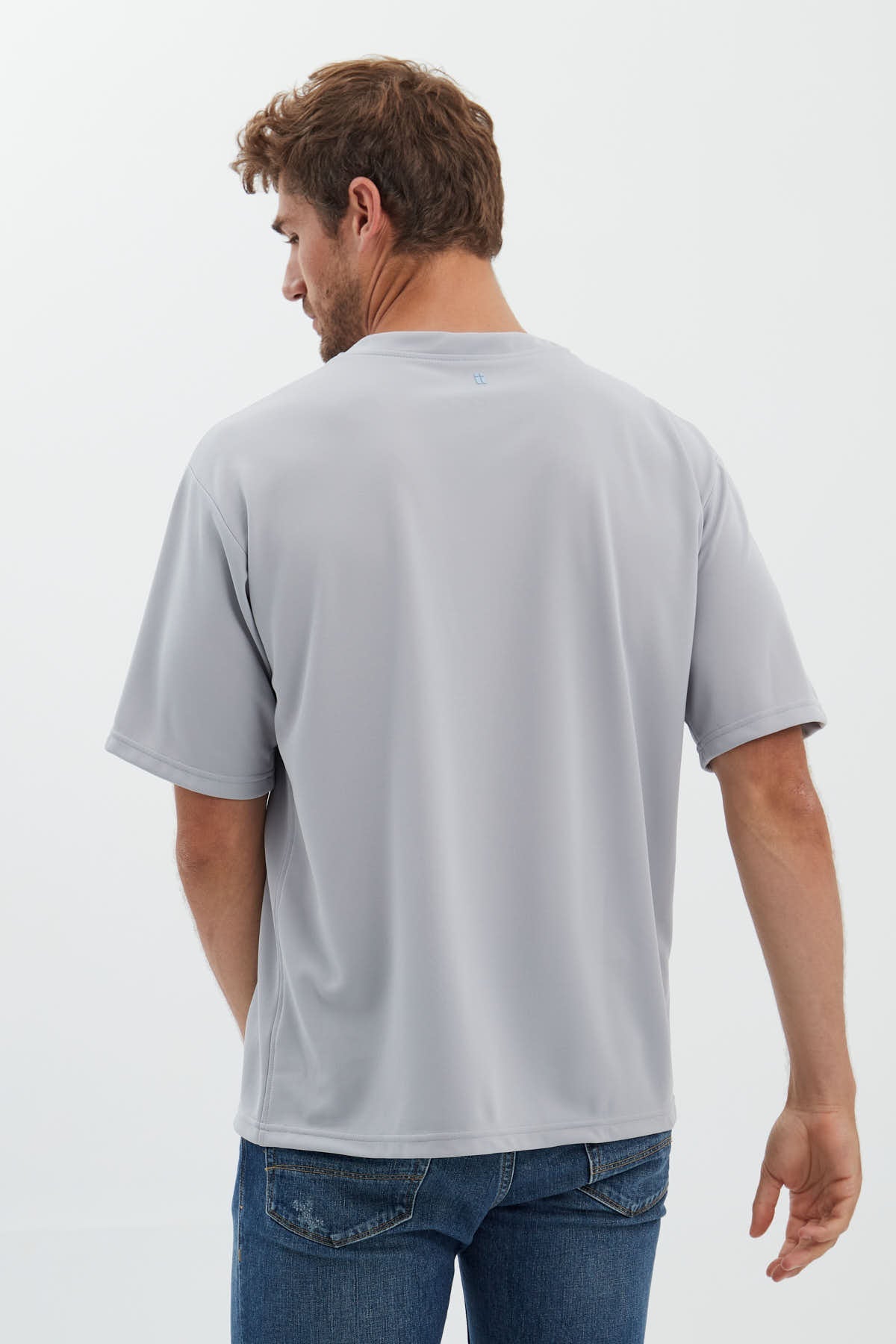 Misty grey oversized t-shirt ∞