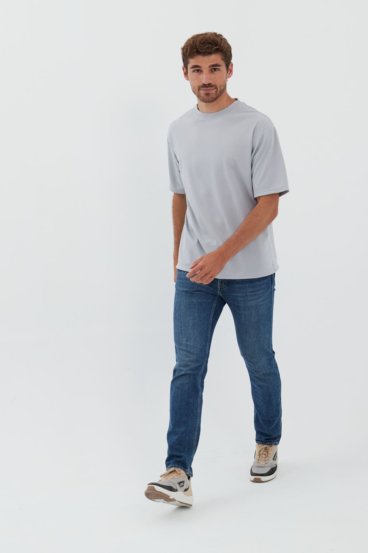 Misty grey oversized t-shirt ∞