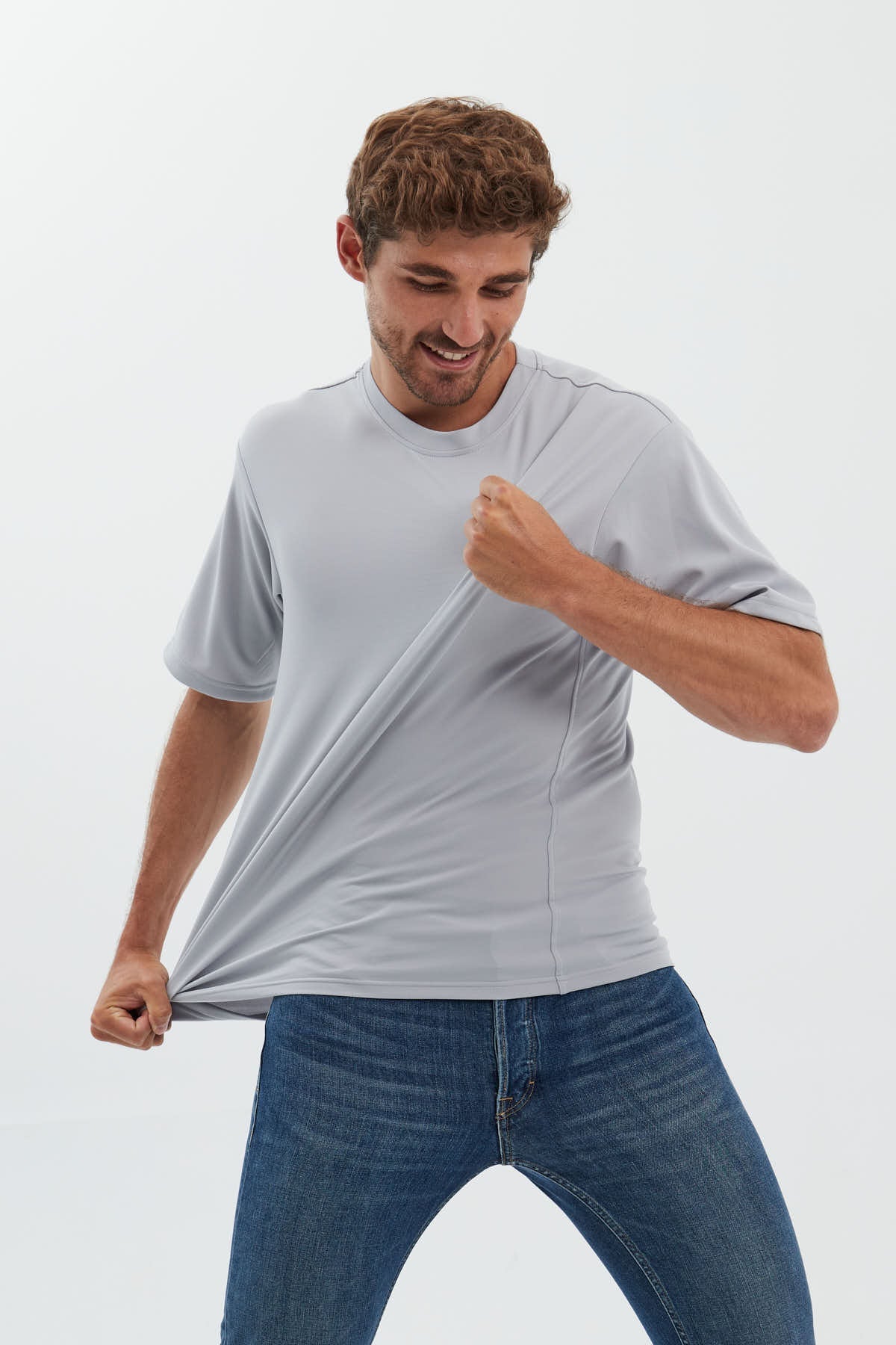 Misty grey oversized t-shirt ∞