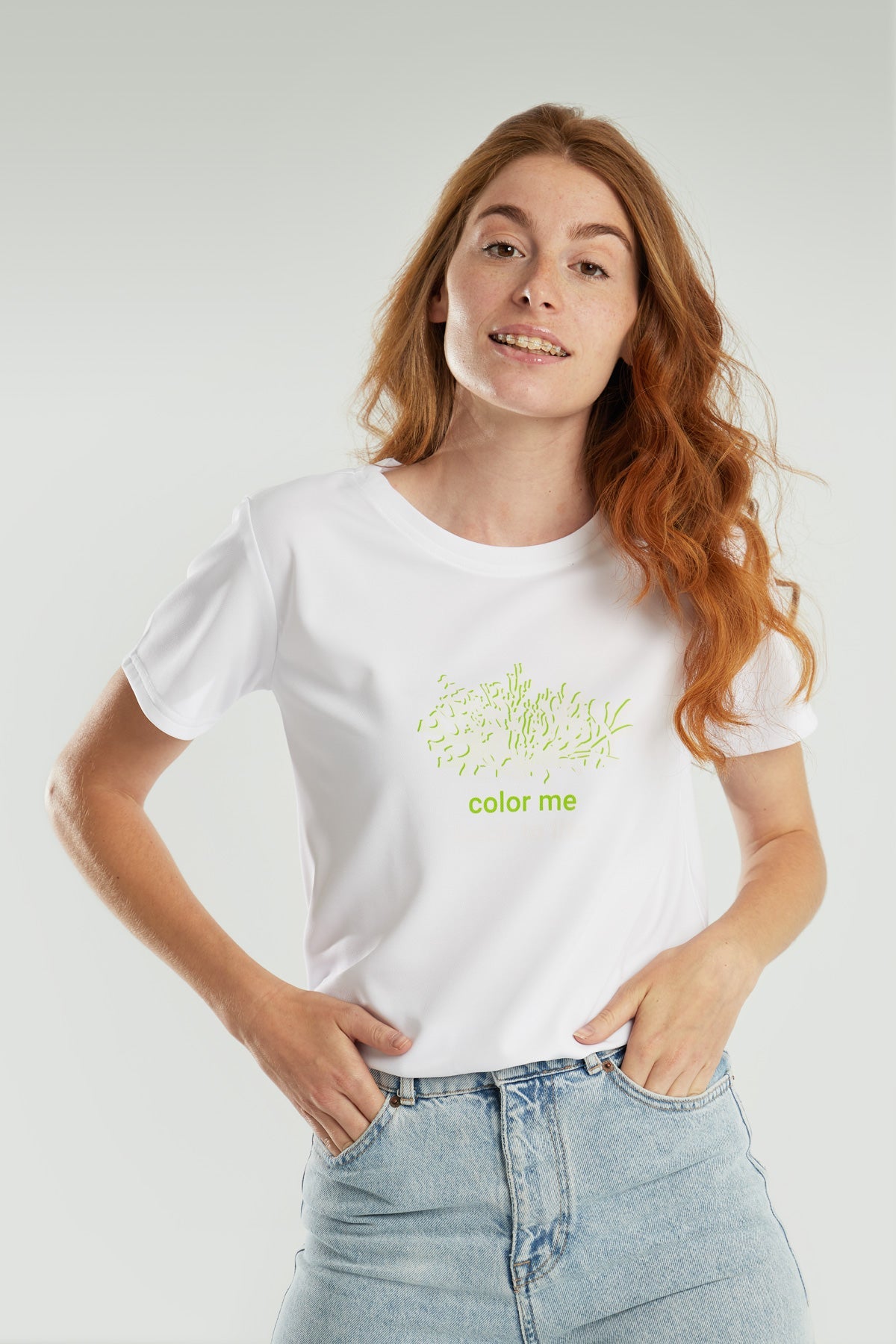 Photochromic T-shirt | color me back to green woman ∞