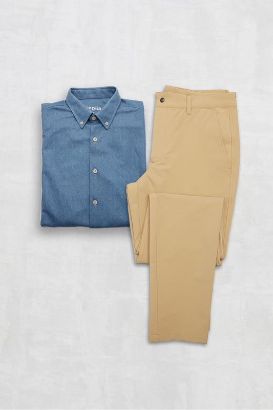 Pack pantalón + camisa casual