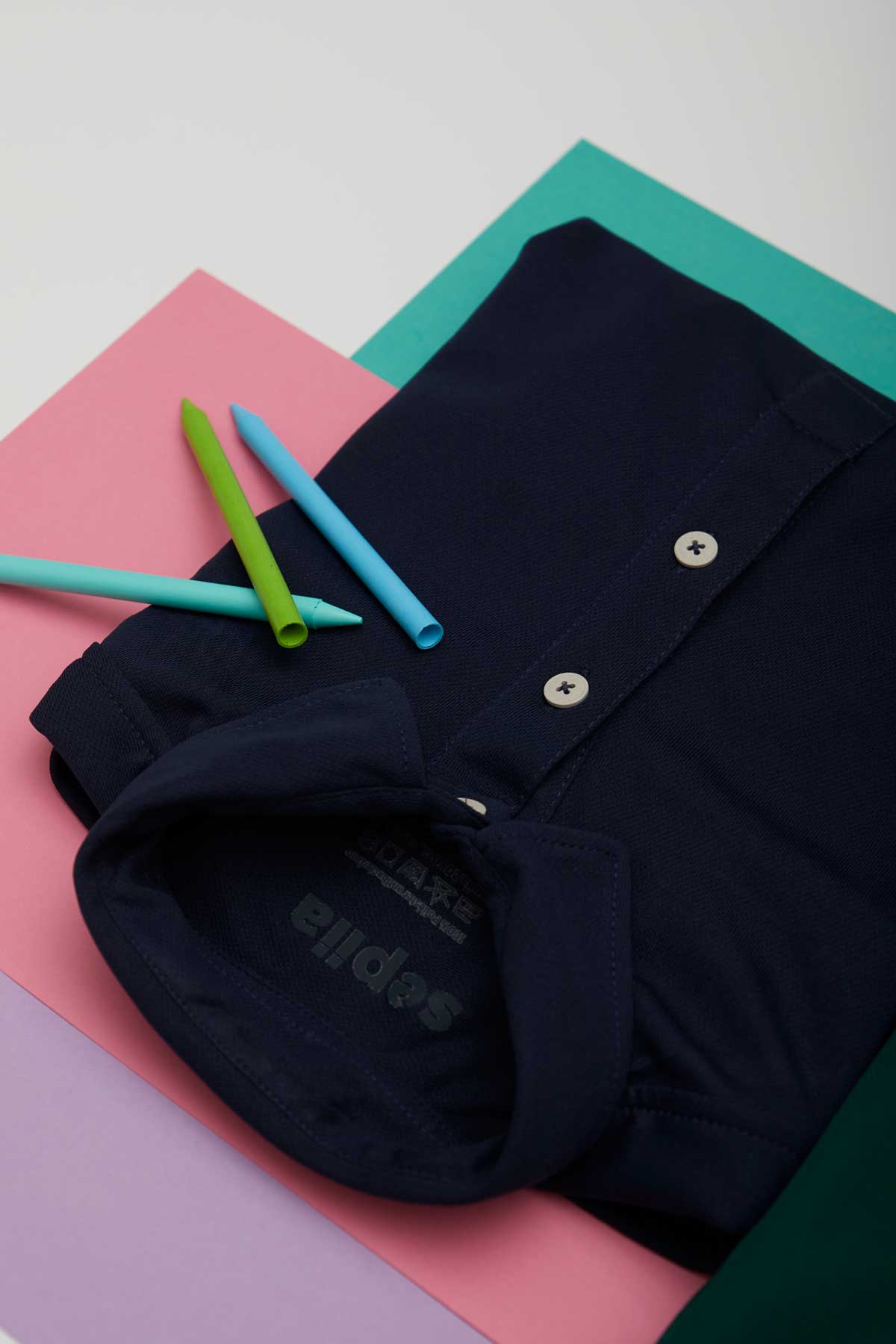 Polo azul marino Kiids