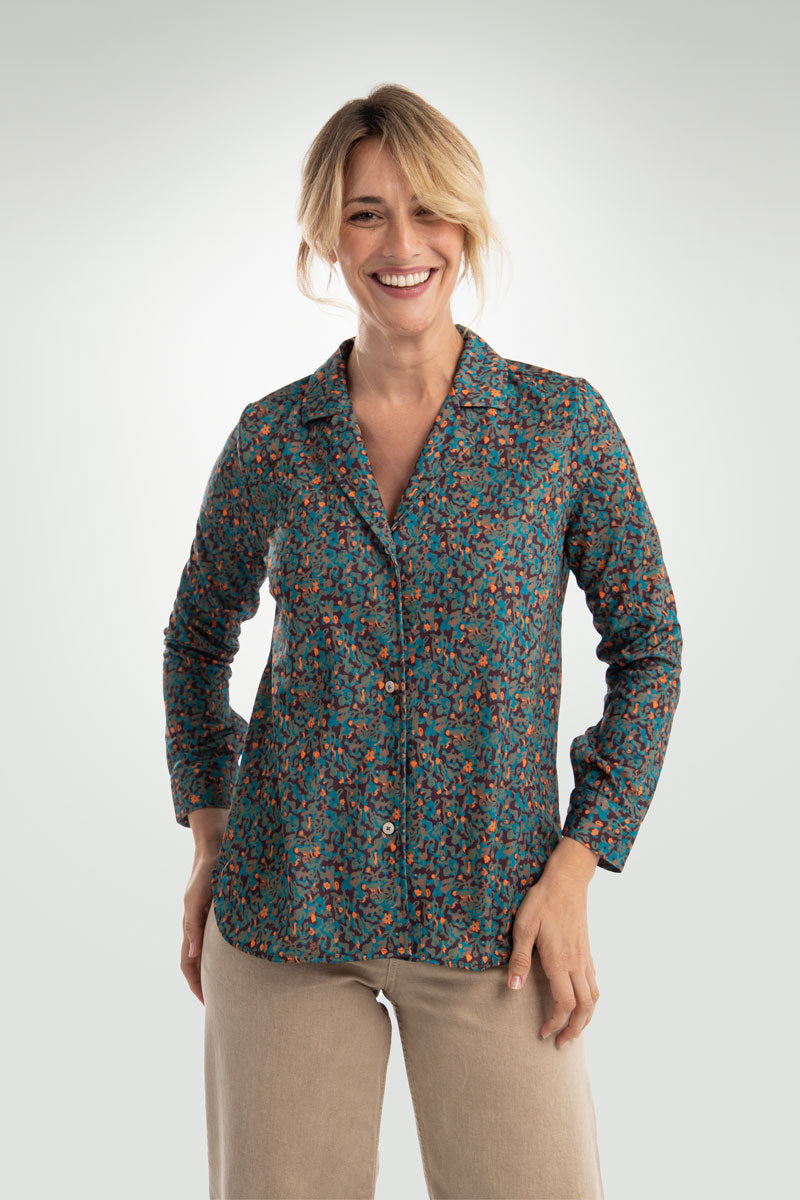 Women's bowling shirt agate ∞