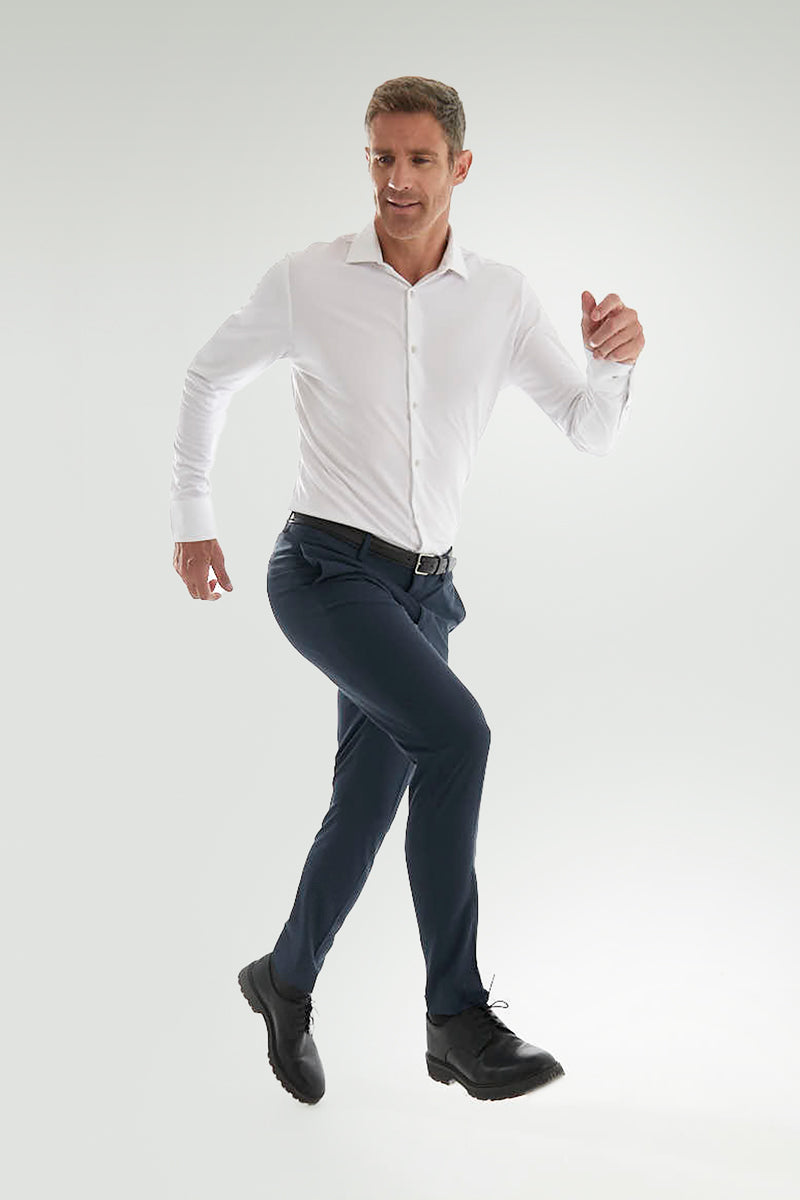 White slim fit formal shirt ∞