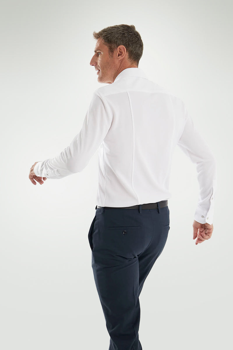White slim fit formal shirt ∞