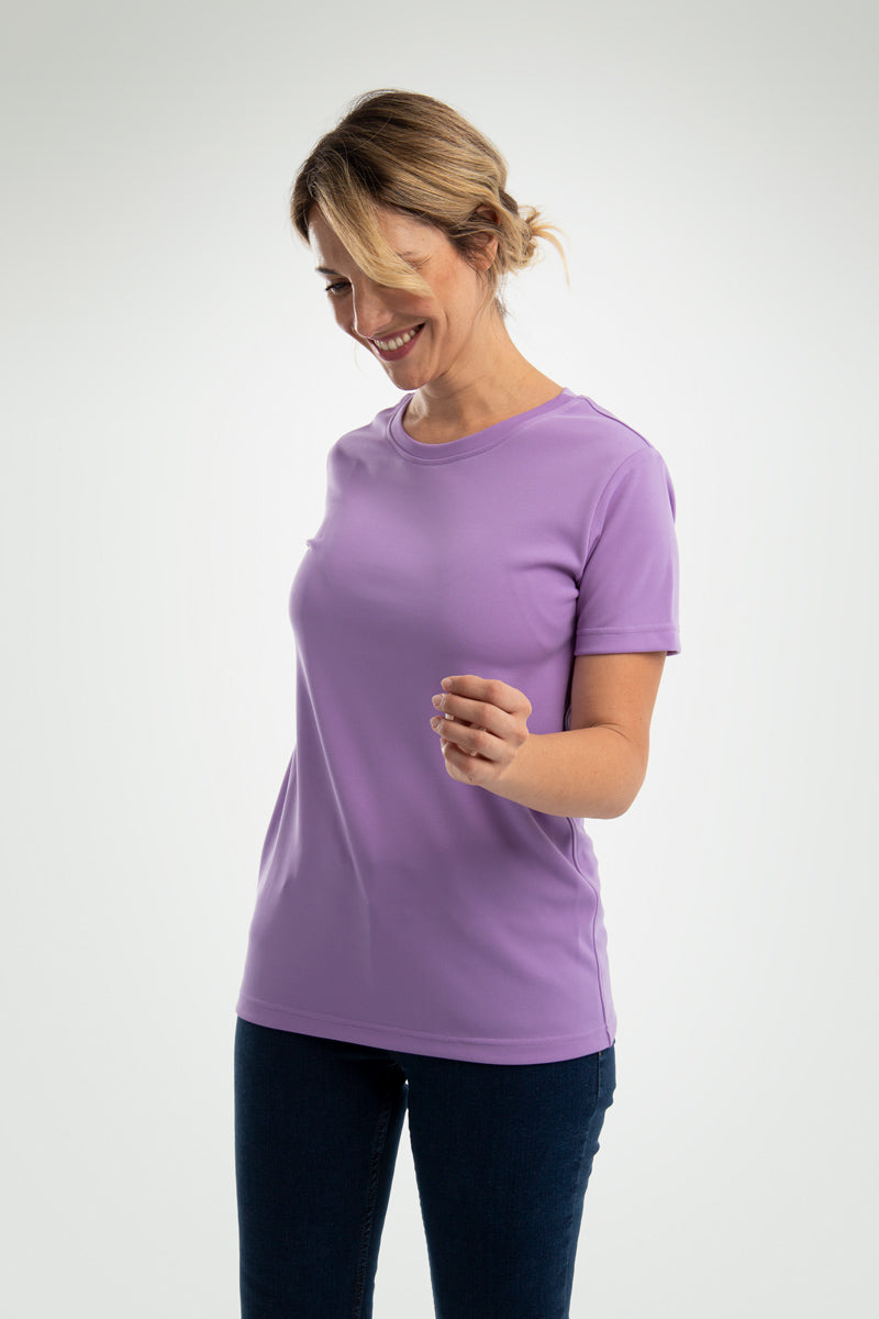 Women's mauve amethyst basic t-shirt ∞