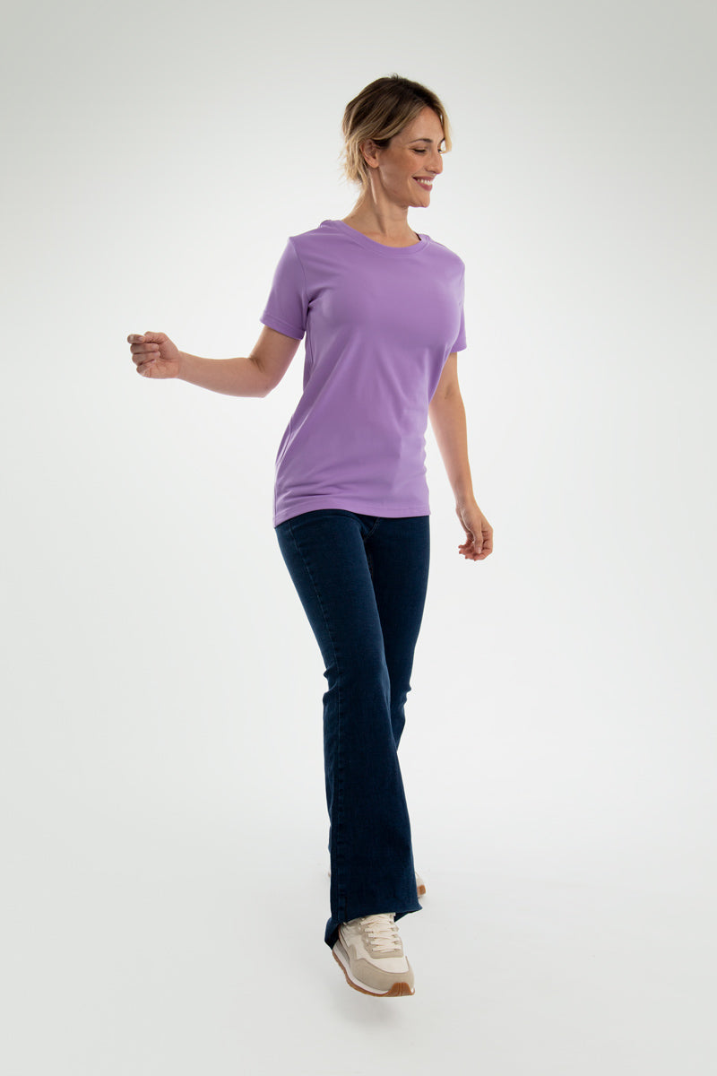 Women's mauve amethyst basic t-shirt ∞