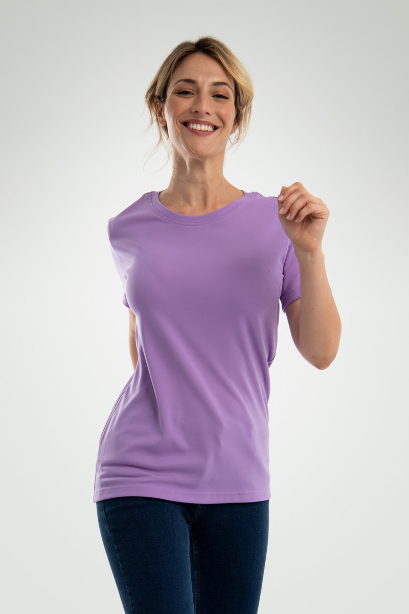 Women's mauve amethyst basic t-shirt ∞