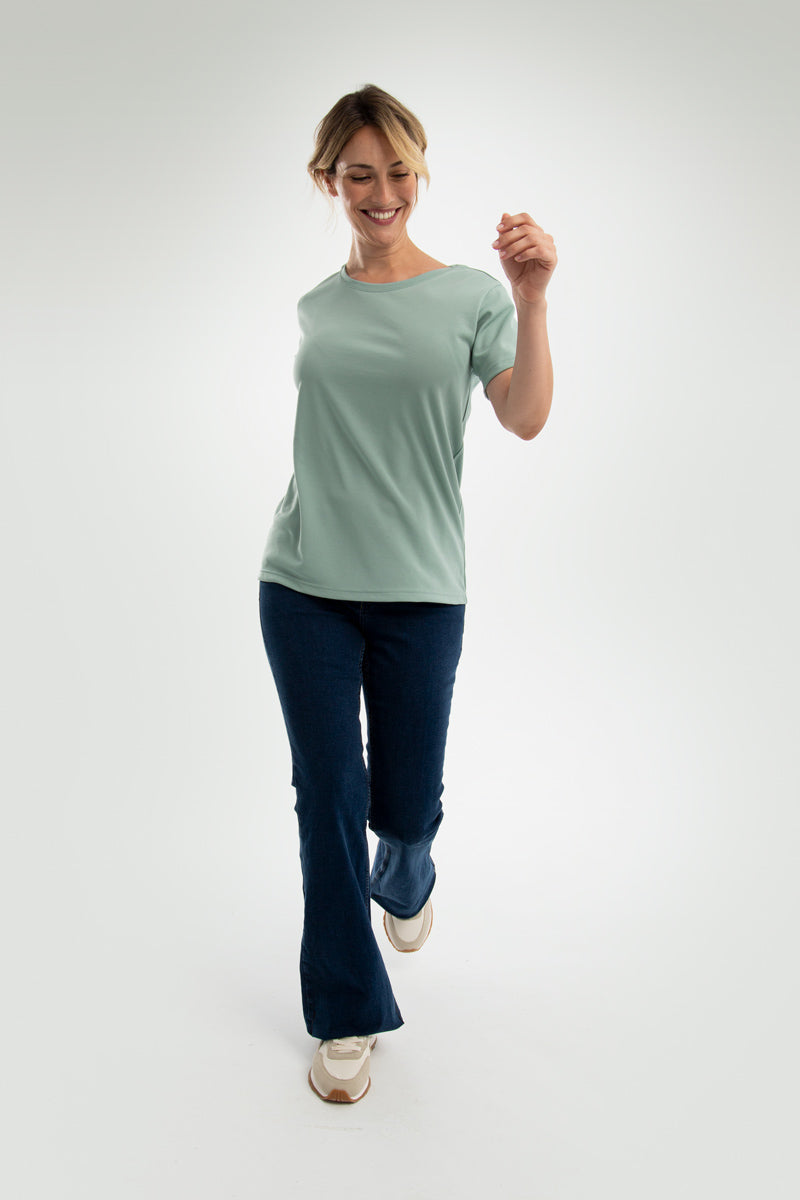 Quartz green women's basic T-shirt ∞