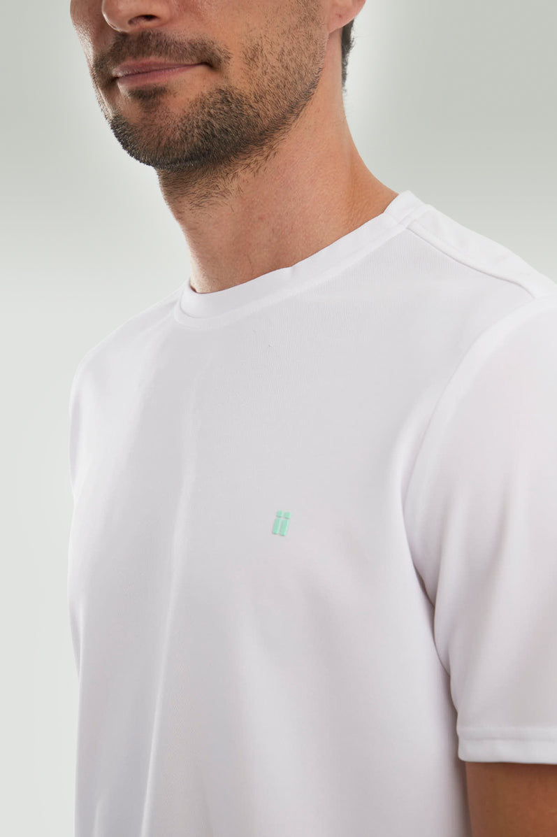 White T-shirt with logo ∞