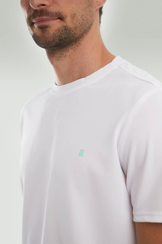 White T-shirt with logo ∞