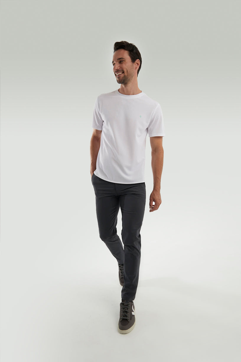 White T-shirt with logo ∞