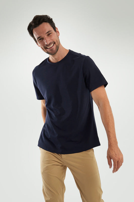 Men's sapphire blue T-shirt ∞