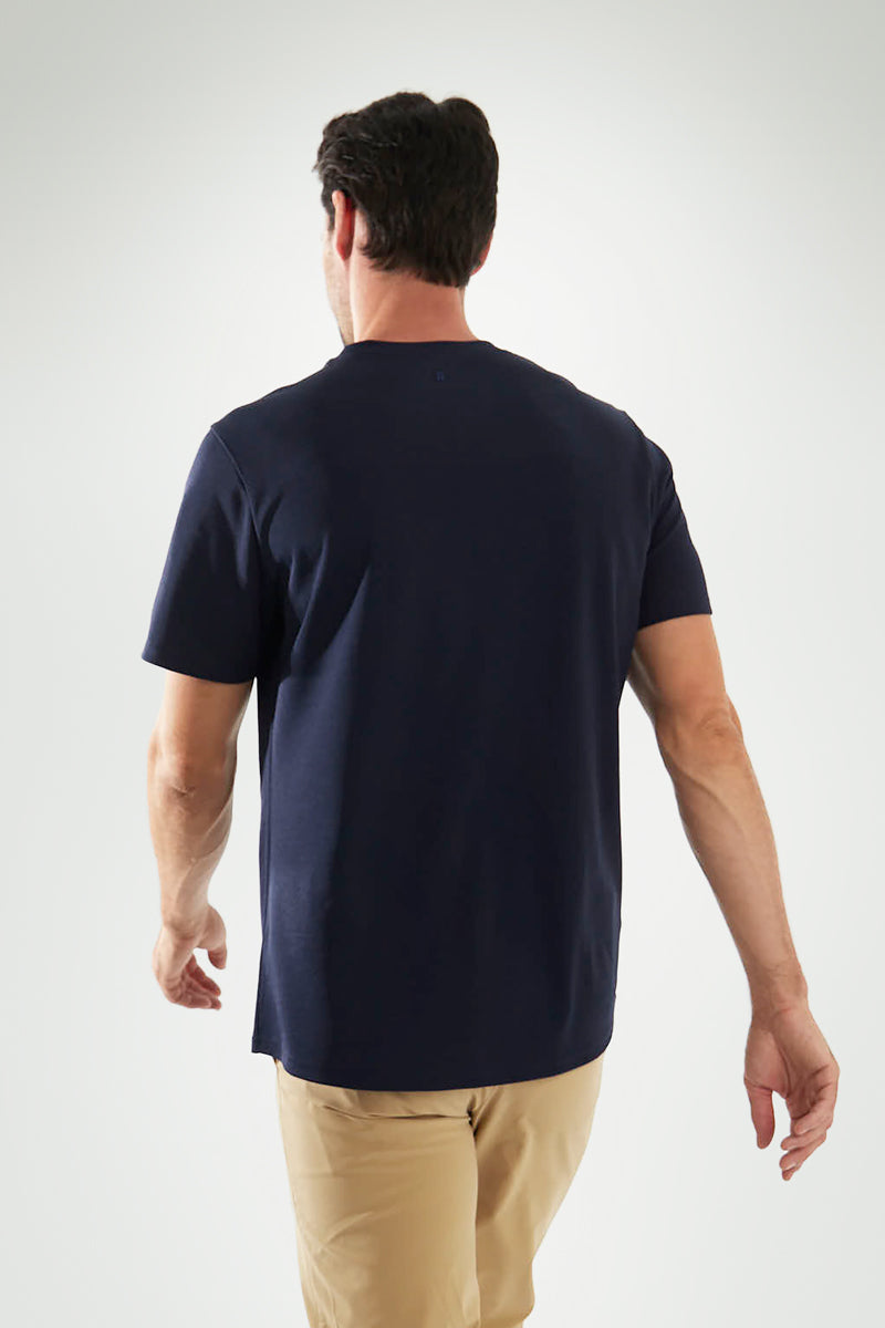 Men's sapphire blue T-shirt ∞