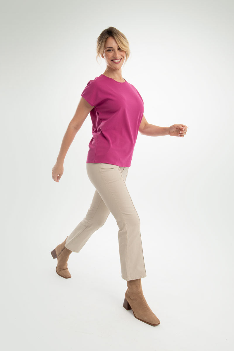 Women's kimono T-shirt pink geoda ∞