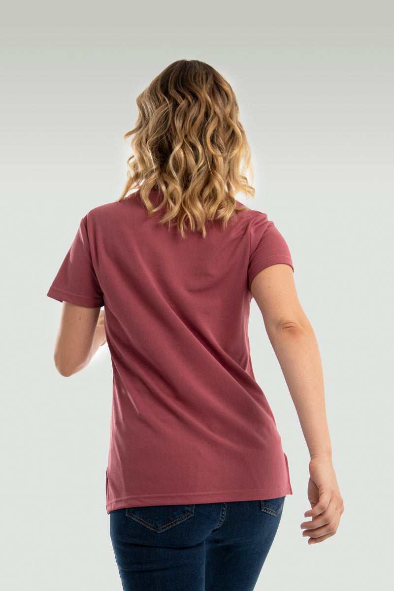 Women's Garnet V-neck T-shirt ∞